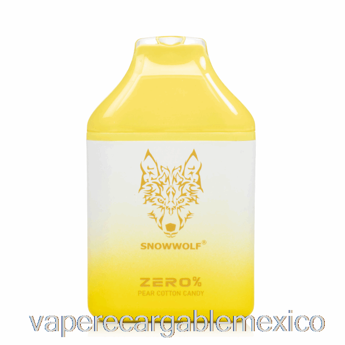 Vape Recargable Snowwolf Zero 5500 0% Algodón De Azúcar De Pera Desechable Sin Nicotina